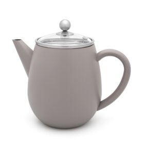 Bredemeijer Dvoustěnná konvička na čaj Duet Eva, 1,1L šedá