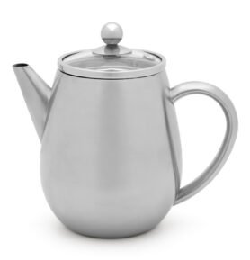 Bredemeijer Dvoustěnná konvička na čaj Duet Eva 0,5l stříbrná