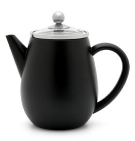 Bredemeijer Dvoustěnná konvička na čaj Duet Eva 0,5l černá