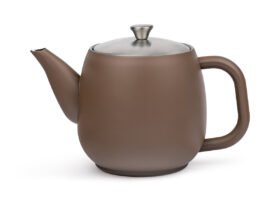 Bredemeijer Dvoustěnná konvička na čaj Vera  0,9L Latte Brown