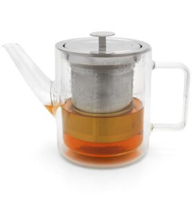 Bredemeijer Dvoustěnná skleněná konvička San Remo se sítkem 1l