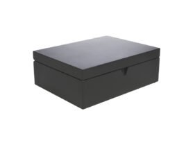 Bredemeijer Krabička na čaj Black (4 dózy na sypaný čaj + odměrka)