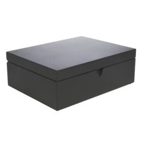 Bredemeijer Krabička na čaj Black (4 dózy na sypaný čaj + odměrka)