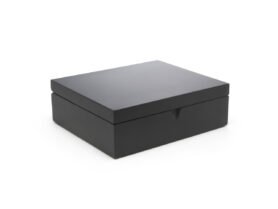 Bredemeijer Krabička na čaj Black (6 přehrádek)
