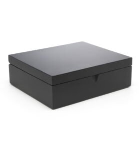 Bredemeijer Krabička na čaj Black (6 přehrádek)