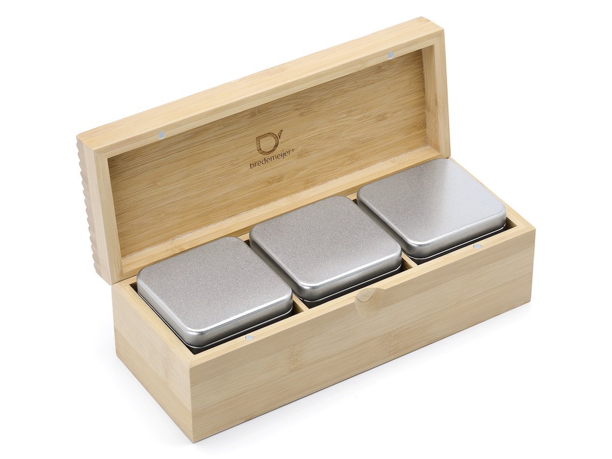 Bredemeijer Krabička na čaj Bamboo (3 dózy na sypaný čaj)