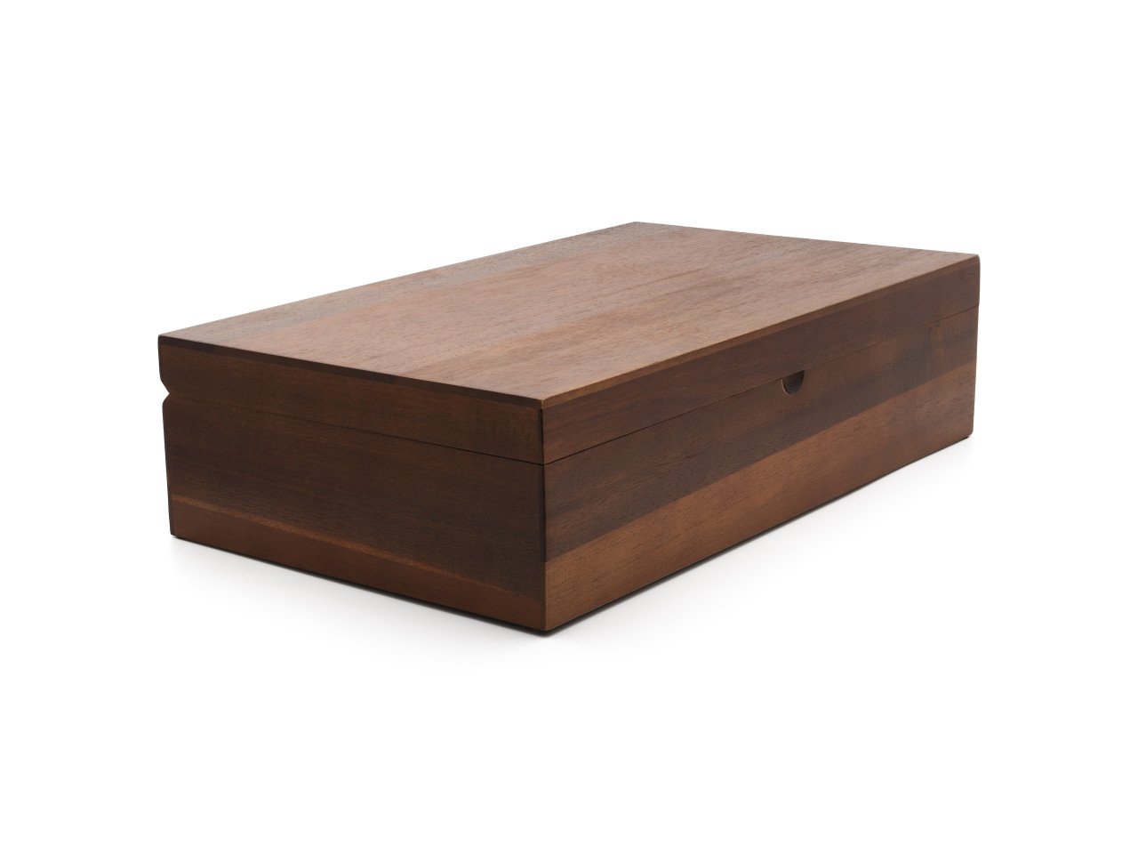 Bredemeijer Krabička na čaj z akáciového dřeva (6 dóz na sypaný čaj + odměrka)