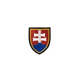 Nášivka znak SLOVENSKA - BAREVNÝ žlutý lem