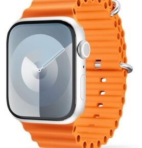 Epico Ocean řemínek pro Apple Watch SE/Series 1-9 (42/44/45mm)/10-11 (46mm)/Ultra (49mm) - oranžová