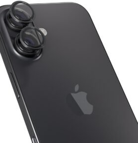 Epico hliníkové ochranné sklo na čočky fotoaparátu pro iPhone 16/16 Plus - černá