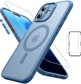 ESR Classic Pro Case (HaloLock) Set, Compatible with iPhone 16 Plus, Frosted Blue