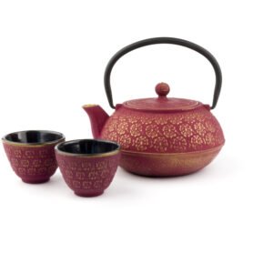 Bredemeijer Čajová sada Shanghai 0,6L,růžová/zlatá