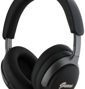 Guess PU Leather Script Logo ANC/ENC Black