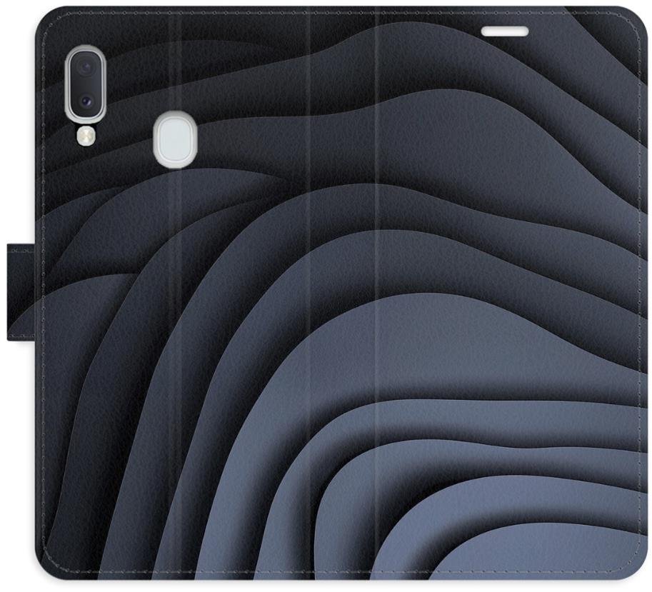 iSaprio Flip pouzdro Dark Waves pro Samsung Galaxy A20e