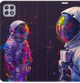 iSaprio Flip pouzdro Neon Astronaut 02 pro Samsung Galaxy A22 5G