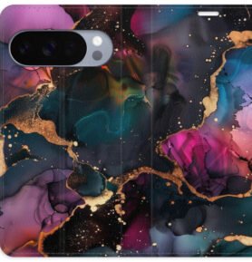 iSaprio Flip pouzdro Dark Marble pro Google Pixel 10 / 10 Pro