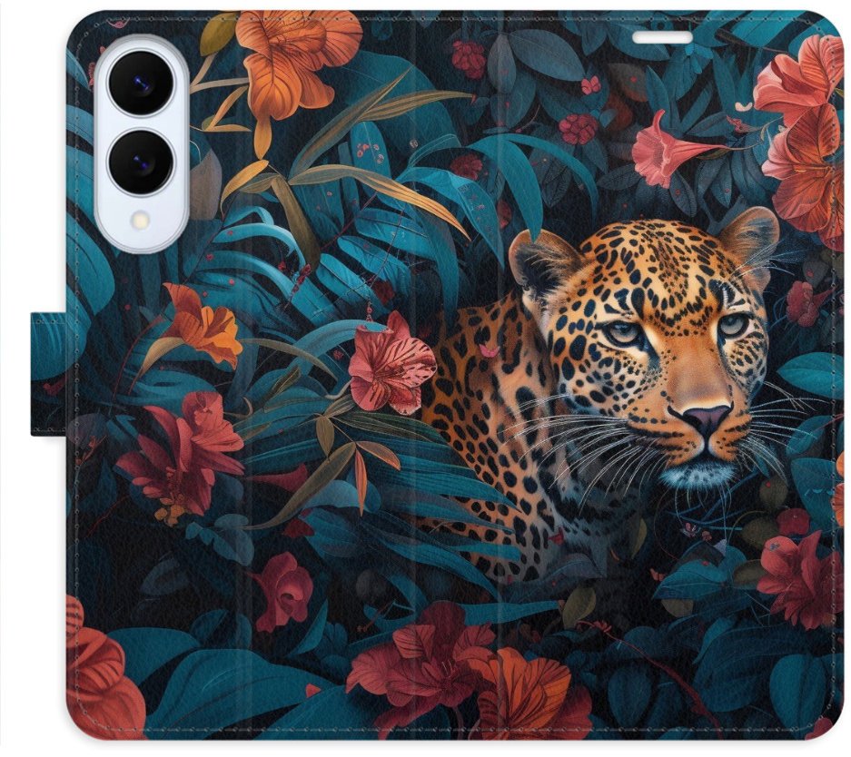 iSaprio Flip pouzdro Flower Jaguar 02 pro Samsung Galaxy S25 Edge