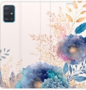 iSaprio flip pouzdro Ornamental Flowers 03 pro Samsung Galaxy A51
