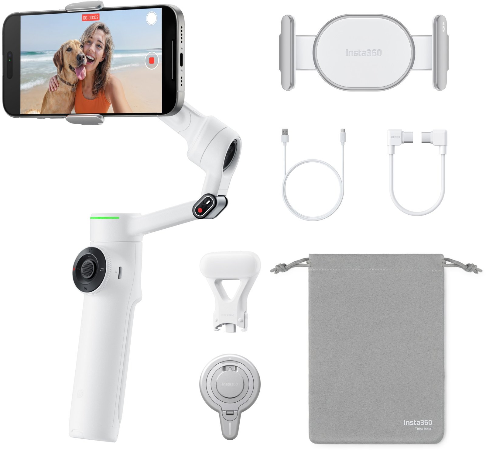 Insta360 Flow 2 Pro Creator Bundle / Summit White