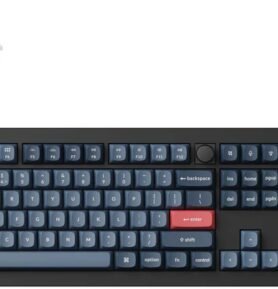 Keychron V6 Max Swappable RGB Backlight Banana Switch - Black - Knob Version, US