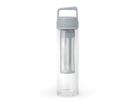 Leopold Vienna Dvostěnná skleněná termoláhev  na přípravu Cold Brew Moshi Grey 600ml