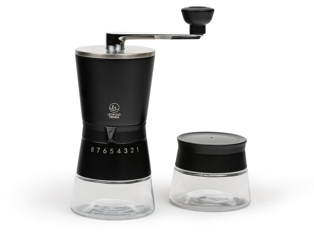 Leopold Vienna Kávový mlýnek Bologna Black (dárková sada)