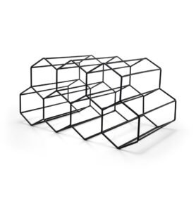 Leopold Vienna Kovový stojan na víno Black