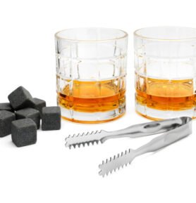 Leopold Vienna Dárkový Whiskey set (skleničky, chladící kostky, kleště)