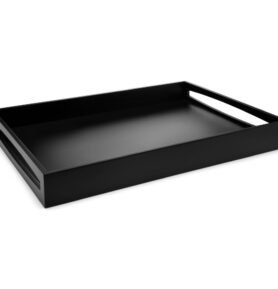 Leopold Vienna Černý servírovací tác 55x40x6 cm