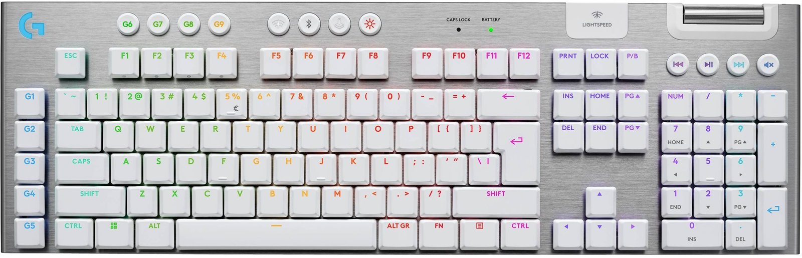 Logitech G915 X LIGHTSPEED, bílá - US INTL