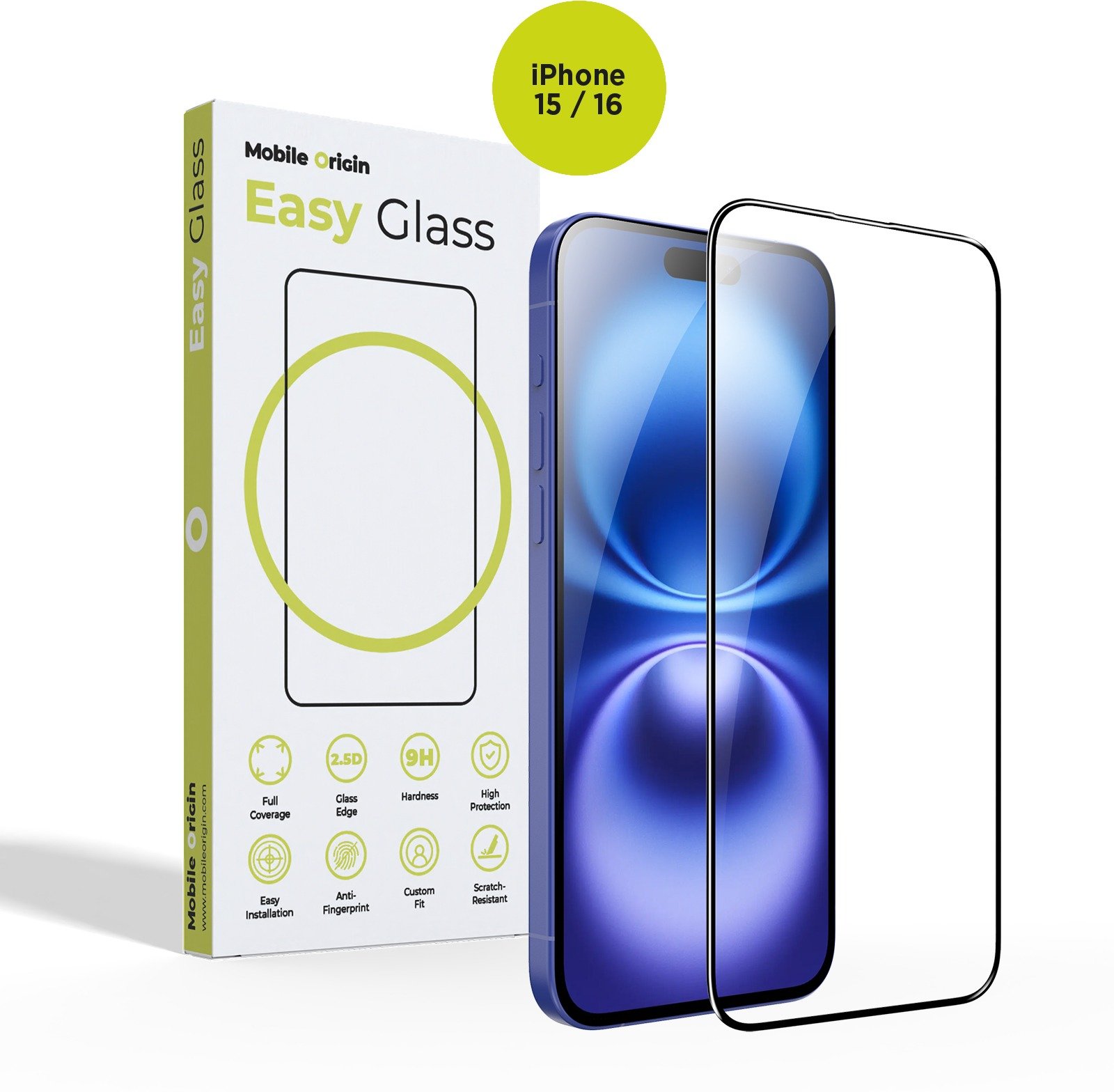 Mobile Origin EasyGlass iPhone 15/iPhone 16