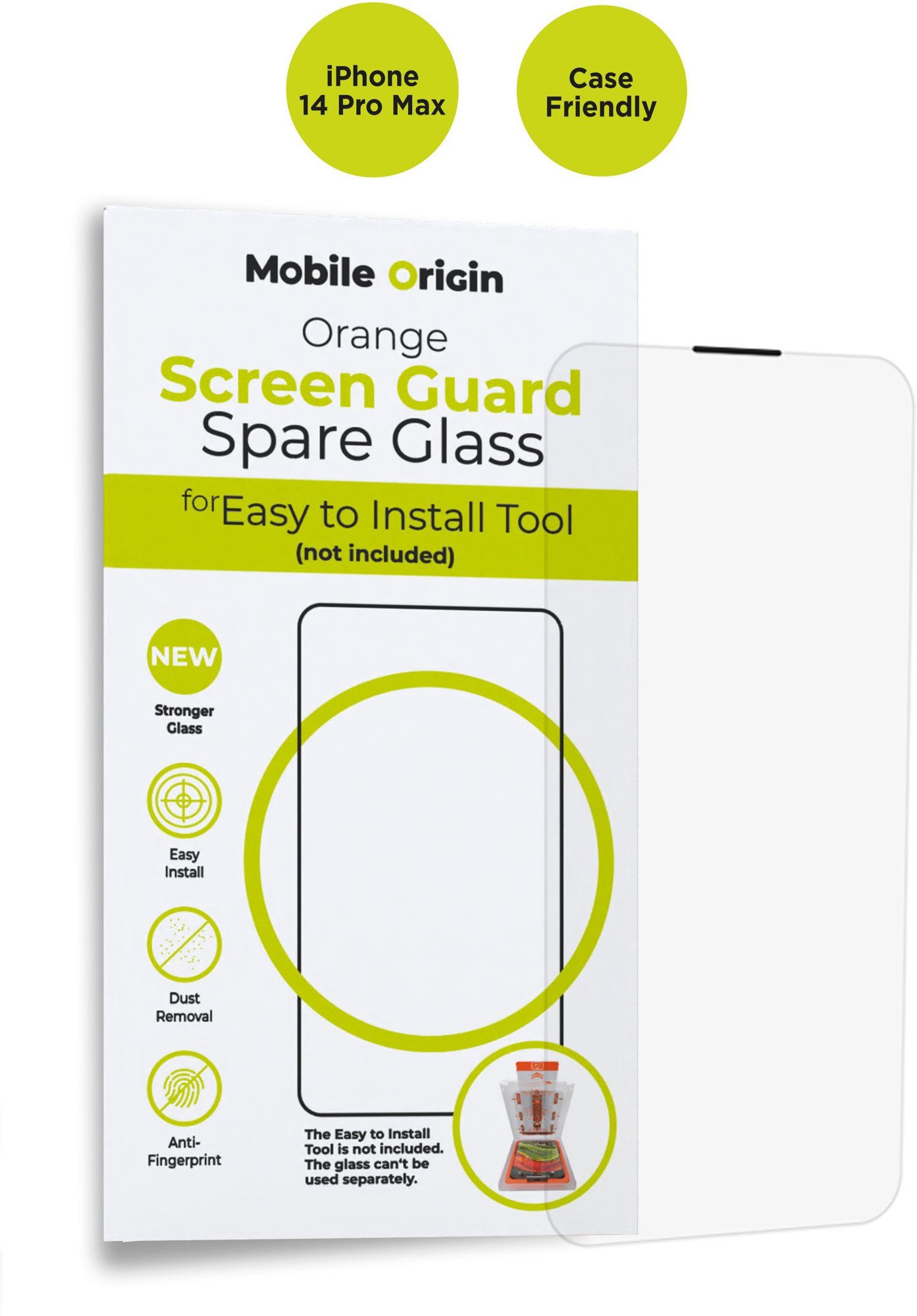 Mobile Origin Orange Screen Guard Spare Glass iPhone 14 Pro Max