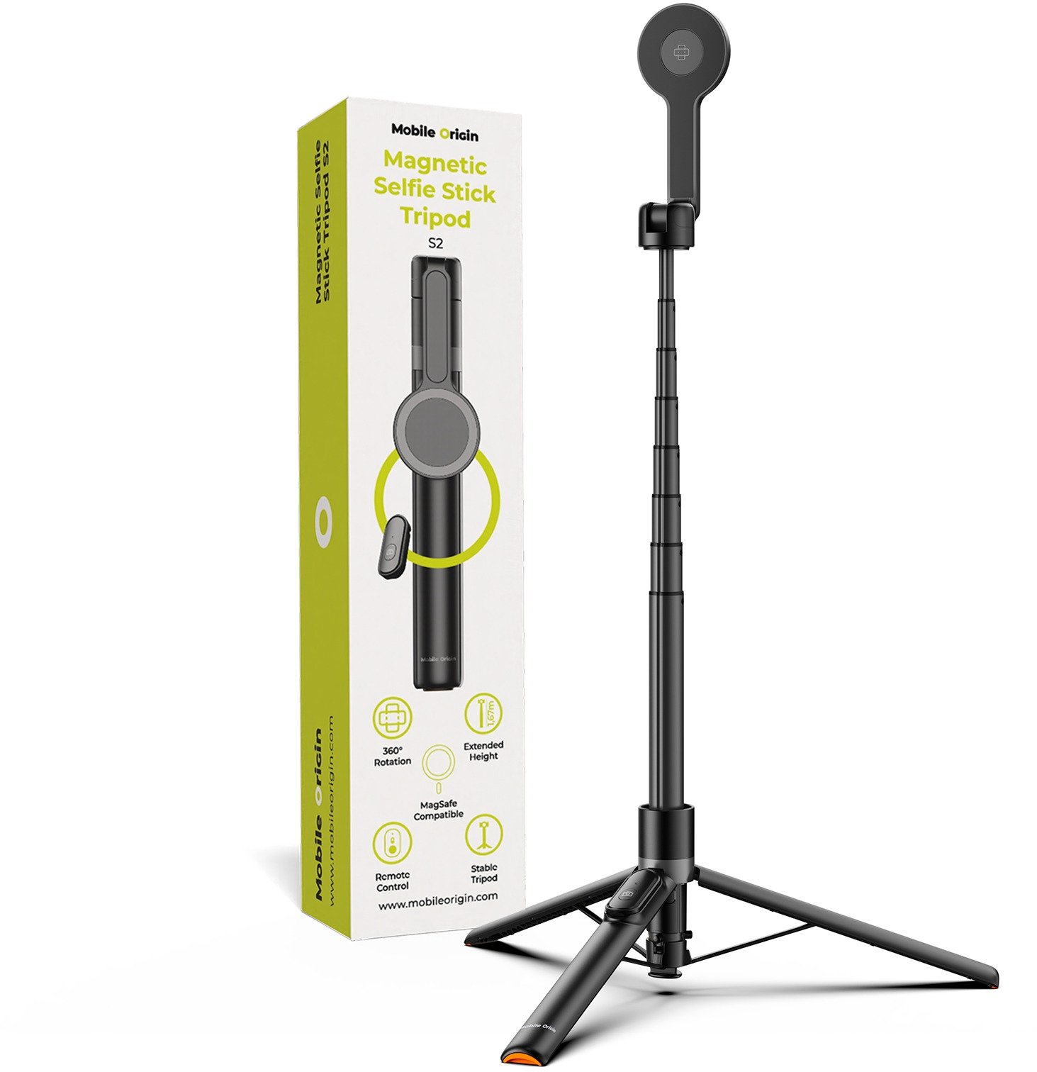 Mobile Origin Magnetic Selfie Stick Tripod S2