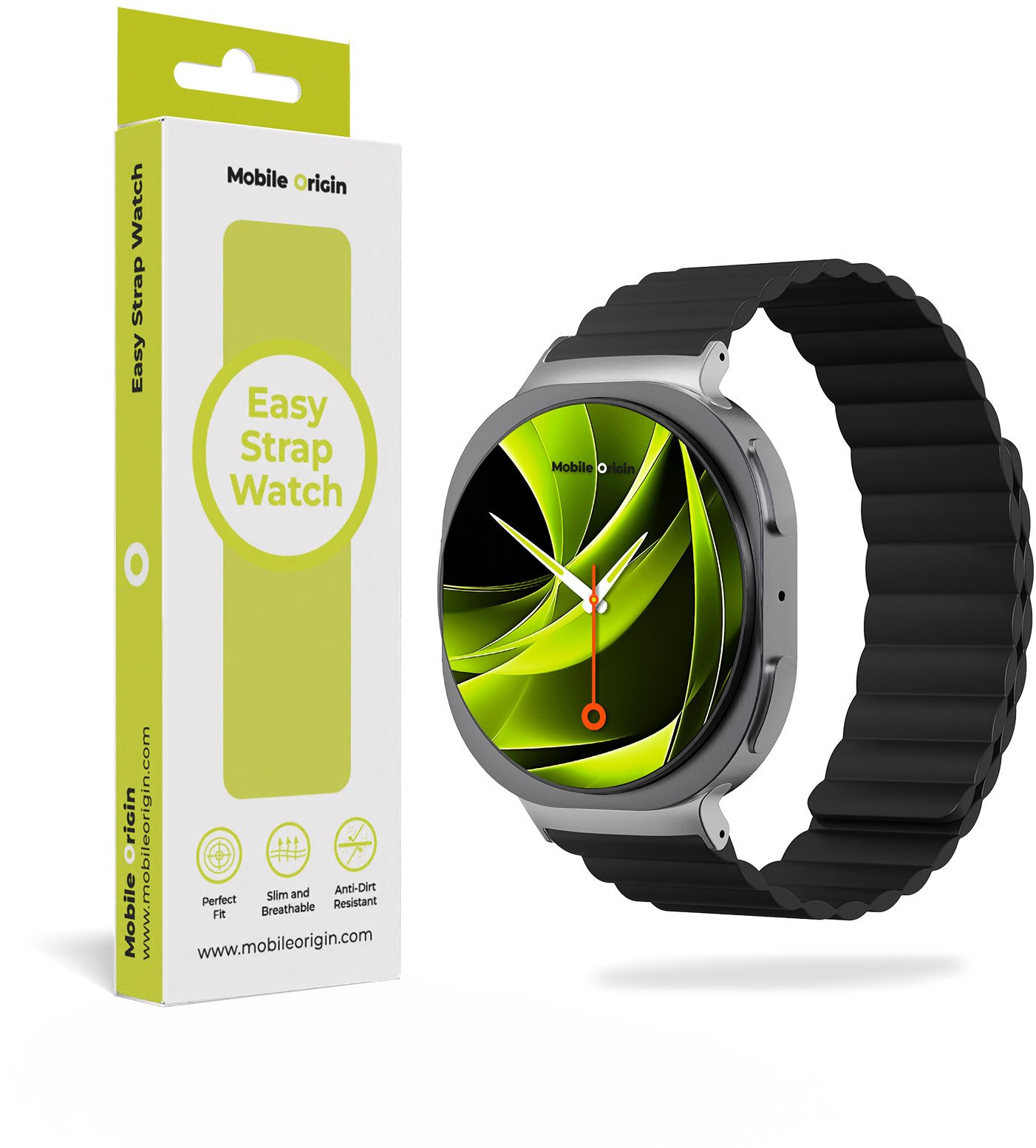 Mobile Origin Easy Strap Magnetic Galaxy Watch 8 Black