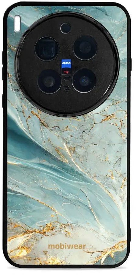 Mobiwear Glossy lesklé pouzdro na Vivo X300 Pro zelenkavý mramor