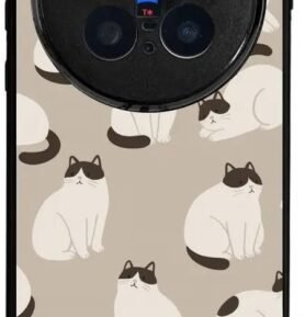 Mobiwear Glossy lesklé pouzdro na Vivo X300 Pro kočičáci