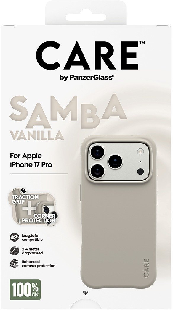 PanzerGlass CARE kryt Apple iPhone 17 Pro MagSafe Samba Vanilla