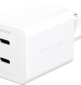 PanzerGlass Empower nabíječka Turbo GaN 45 W 2x USB-C, bílá