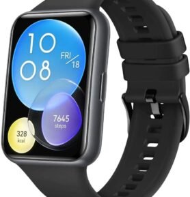 FIXED Silicone Strap pro Huawei Watch FIT2 černý