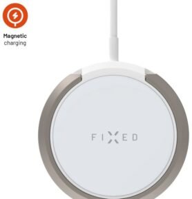 FIXED MagPad2 s podporou uchycení MagSafe a stojánkem 15W bílá