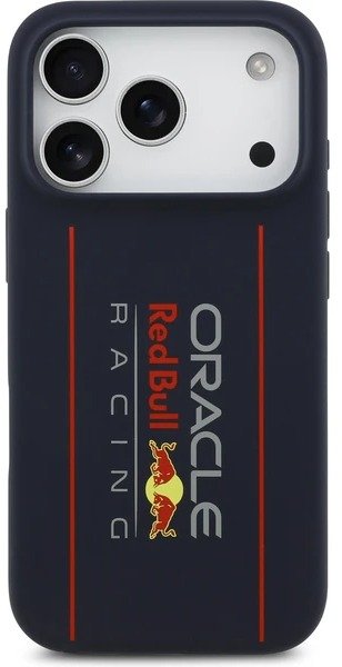 Red Bull Silicone Vertical Logo MagSafe Zadní Kryt pro iPhone 17 Pro Max Navy