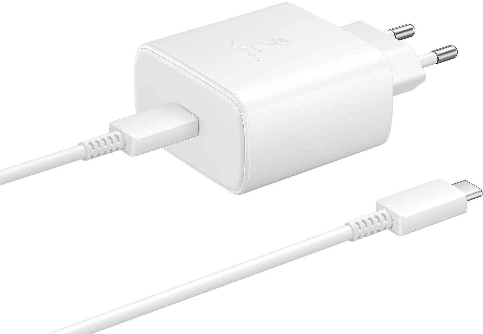 Samsung cestovní nabíječka 45W + USB-C/USB-C datový kabel White (Bulk)