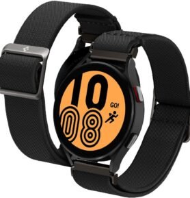 Spigen Lite Fit Watch Band Black Galaxy Watch 20mm (Galaxy Watch 5/5 Pro/4/4 Classic/3(41mm)/Act2
