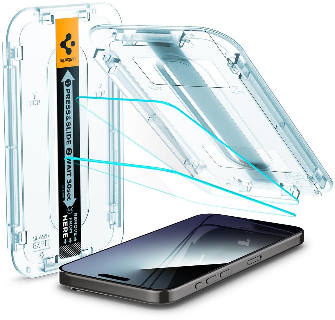 Spigen Glass tR EZ Fit 2 Pack Transparency iPhone 15 Pro Max