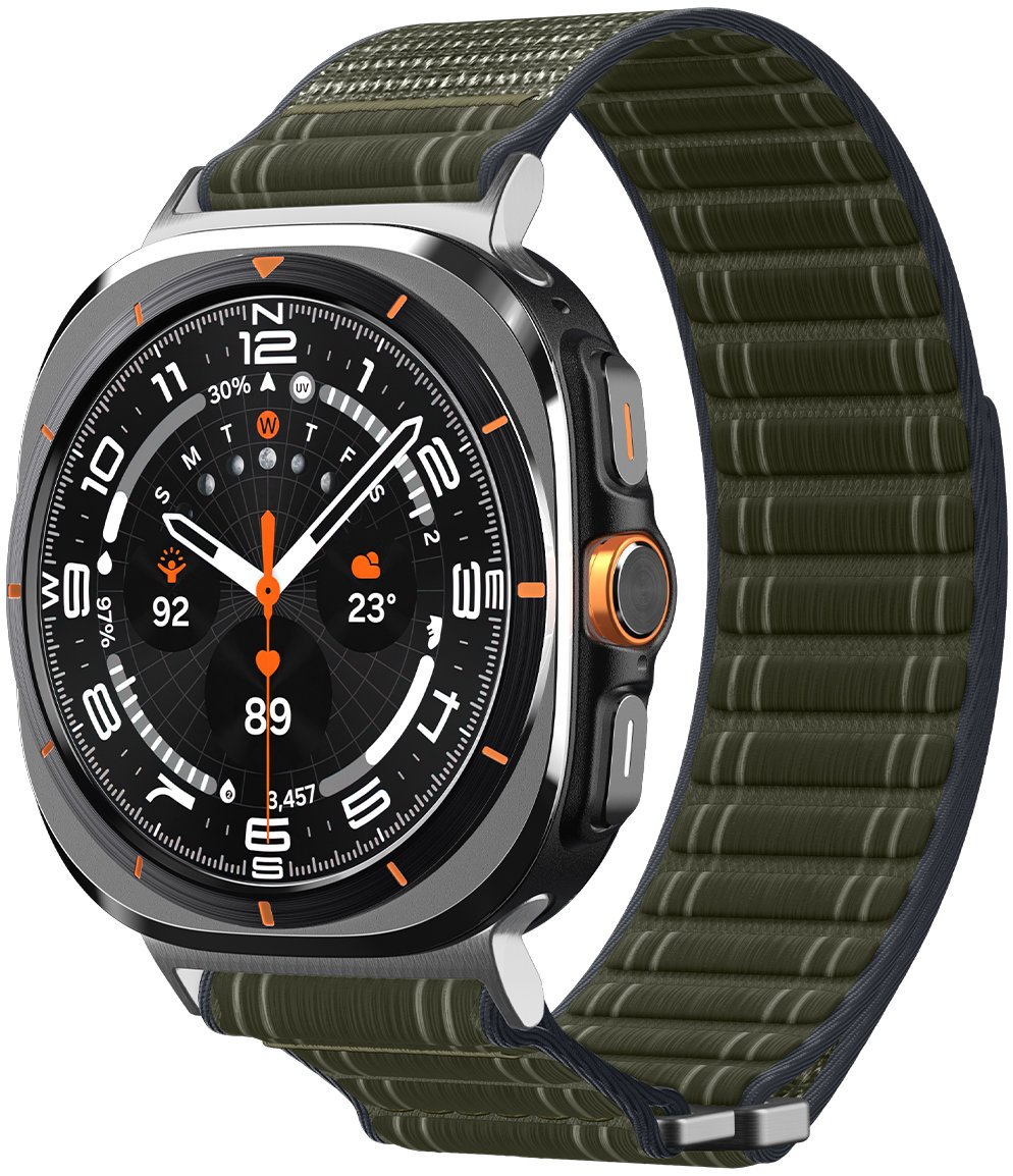 Spigen Fabric Band Hook And Loop Samsung Galaxy Watch Ultra 47mm Green