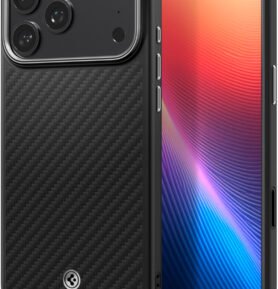 Spigen Enzo Aramid T Black Silver iPhone 17 Pro Max