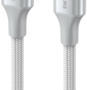 Swissten datový kabel Textile II USB-C / Lightning 1.5m bílý