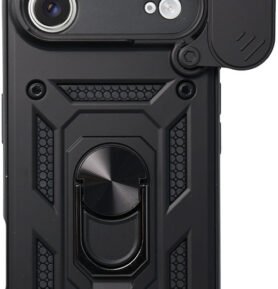 TopQ Ultra odolný zadní kryt Armor Lens pro iPhone Air černý