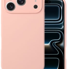 TopQ Zadní kryt Silicone Lite pro iPhone 17 Pro peach