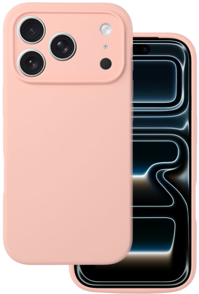 TopQ Zadní kryt Silicone Lite pro iPhone 17 Pro peach